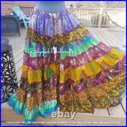 Wholesale 10PC Indian Vintage Sari Silk Boho Gypsy Wide-Leg Palazzo Pant Trouser