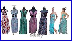 Wholesale 10pc Gypsy bohemian Hippie Silk Maxi Sundress Gypsy Indian Beach Wear