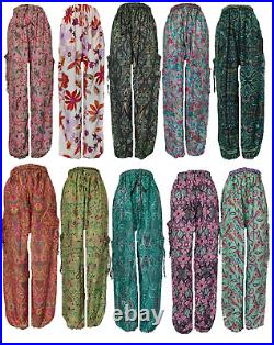 Wholesale 20pc Silk Harem Pants & tops blouse Hippie Gypsy bohemian Yoga Lot
