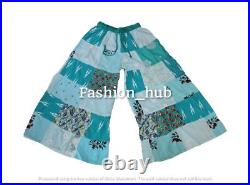 Wholesale 5 PC Rayon Patchwork Wide Leg Hippie Boho Gypsy Palazzo Pants Trouser