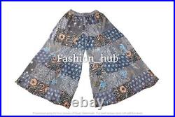 Wholesale 5 PC Rayon Patchwork Wide Leg Hippie Boho Gypsy Palazzo Pants Trouser