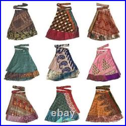 Wholesale 50 Lot short Mini Skirt Indian Women Wrap Bohemian Hippie Beach Skirt