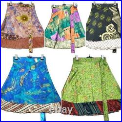 Wholesale 50 Lot short Mini Skirt Indian Women Wrap Bohemian Hippie Beach Skirt