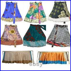 Wholesale 50 Lot short Mini Skirt Indian Women Wrap Bohemian Hippie Beach Skirt