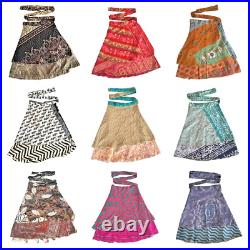 Wholesale 50 Lot short Mini Skirt Indian Women Wrap Bohemian Hippie Beach Skirt