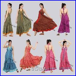 Wholesale 500 Pc Indian Silk Summer dresses for women beach bohemian magic Dress