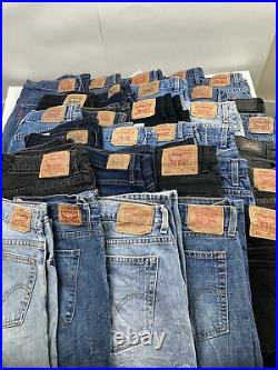 Wholesale Bulk lot of 30 Women's Levi's Jeans Grade A All sizes