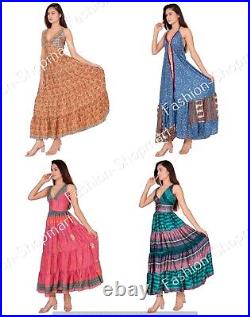 Wholesale Hippie Boho Long 30 Pc Silk Summer Dress Maxi Women's reso
