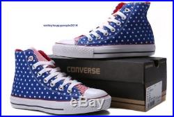 Wholesale Job Lot 25 Pairs Converse Ct All Star American Flag Red White Blue