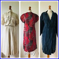 Wholesale Job Lot #B 48 x 70s 80s Floral Stripe Summer Shirt Dresses A Grade