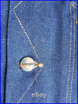 Wholesale Job Lot Of New Vintage Wrangler Dark Blue Denim Jacket-size 6-size 32