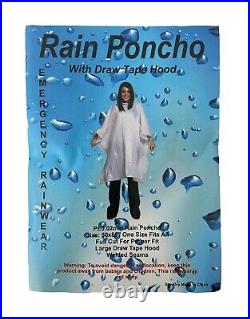 Wholesale Job Lot Poncho Raincoat Waterproof Plastic Adult x 250