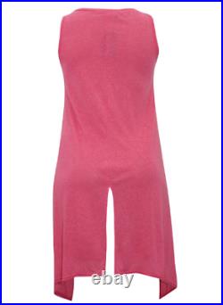 Wholesale Job Lot of 35 x Ladies Amy K Pink Linen Blend Long Tunic Top BNWT