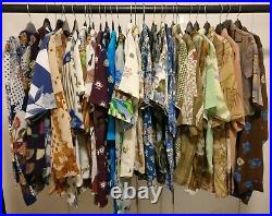 Wholesale Job Lots Of 25 Women Vintage Retro Shirts Blouses Good Condition 1free