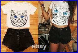 Wholesale Job lot of 100 Ladies Animal Crop Tops Womens Tiger Pug Owl Print