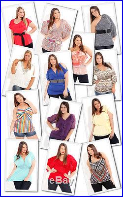 Wholesale LOT 40 Womens clothing Tops Blouses Pants Dresses Apparel Plus size XL