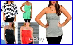 Wholesale LOT 50 Pcs Womens clothing Tops Dresses Bikinis Plus Size XL 2X 3X