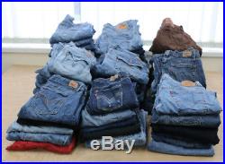 Wholesale Levi's Denim Jeans Womens Vintage Used x 40 Pairs Levi Levis
