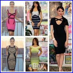 Wholesale Lot 10 NWT Sexy Bodycon Bandage Dresses Red Carpet Styles XS S M L