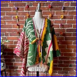 Wholesale Lot 10Pc Vintage Kantha Hand Made Cotton Long Jacket Indian Women Coat