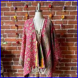 Wholesale Lot 10Pc Vintage Kantha Hand Made Cotton Long Jacket Indian Women Coat