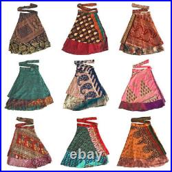 Wholesale Lot 20 PC Indian Vintage mini skirt Women Printed Bohemian skirt