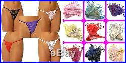 Wholesale Lot 25 50 100 Lace Thongs G-String Tangas Lingerie Panties Underwear