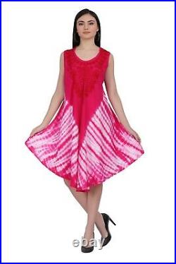 Wholesale Lot 25Pc Hippie Tunic Sundress Indian Multi Tie Dye/ Batik Beach Dress