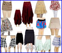 Wholesale Lot 40 Pcs Women Apparel Clothing Tops Pants Skirts Lingerie S M L XL