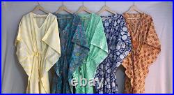 Wholesale Lot 5 PC Indian Cotton Long Beach Maxi Kaftan Dress One Size Caftan