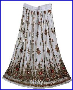 Wholesale Lot 5 Pc 4XL-6XL Plus Size Indian Ethnic Sequin Skirt For Women Boho