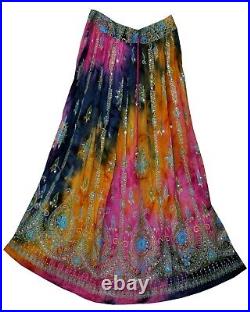 Wholesale Lot 5 Pc 4XL-6XL Plus Size Indian Ethnic Sequin Skirt For Women Boho