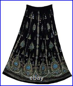 Wholesale Lot 5 Pc 4XL-6XL Plus Size Indian Ethnic Sequin Skirt For Women Boho