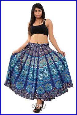 Wholesale Lot Hippie Skirts Indian Women Wrap Around Skirt Cotton Bohemian Gypsy