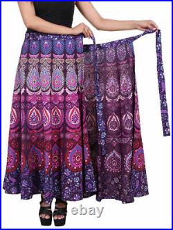 Wholesale Lot Hippie Skirts Indian Women Wrap Around Skirt Cotton Bohemian Gypsy