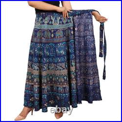 Wholesale Lot Hippie Skirts Indian Women Wrap Around Skirt Cotton Bohemian Gypsy