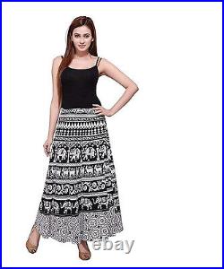 Wholesale Lot Hippie Skirts Indian Women Wrap Around Skirt Cotton Bohemian Gypsy