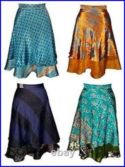 Wholesale Lot Indian Vintage Silk Skirts Bohemian Women Gypsy Hippie Boho Wrap