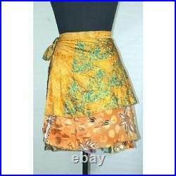 Wholesale Lot Mini Wrap Silk Hippie Beach Magic short Dress summer skirts women
