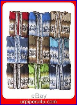 Wholesale Lot Of 10 Alpaca Wool Hooded Hood Llamas Sweater Fine Sz M Soft M5