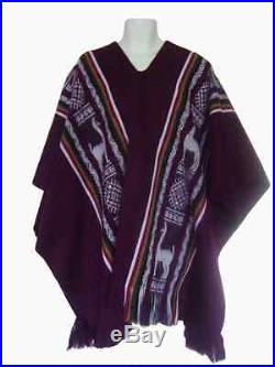 Wholesale Lot Of 10 Beautiful & Warm Alpaca Wool Poncho Otavalo
