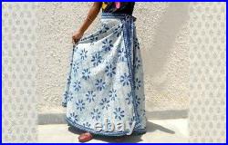 Wholesale Lot Of 10 Pcs Indian Hand Block Wrap Around Long Winter Women Skirt