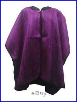 Wholesale Lot Of 10 Soft & Beautiful Alpaca Cape With Two Buttons