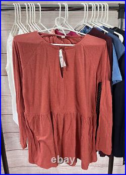 Wholesale Lot Of 20 Ann Taylor LOFT Women's Shirt Tops Blouse 18 XS, 2 S NEW