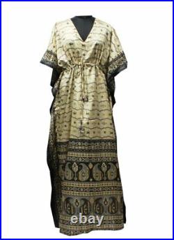Wholesale Lot Of VIntage Indian Pre-Used Recycled Sari Dress Hippie Kaftan