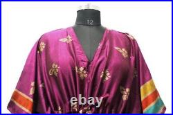 Wholesale Lot Of VIntage Indian Silk Pre-Used Recycled Sari Dress Hippie Kaftan