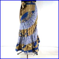 Wholesale Lot of Vintage Silk Saree Boho Skirt Gypsy Hippie Dancing Skirts Dress