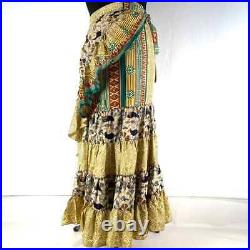 Wholesale Lot of Vintage Silk Saree Boho Skirt Gypsy Hippie Dancing Skirts Dress