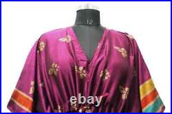 Wholesale Lot of Vintage Silk Saree Kaftan Kimono Women's Holiday Silk Caftan