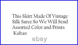 Wholesale Lot of Vintage Silk Saree Kaftan Kimono Women's Holiday Silk Caftan